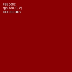 #8B0002 - Red Berry Color Image
